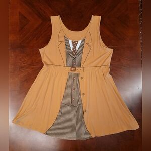 3X Dr. Who 10th Doctor Cosplay Tank Dress